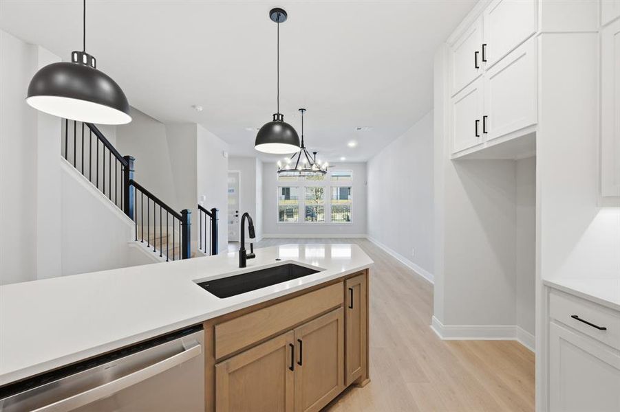 Furnished interior view inside a new home in Hillside at Las Colinas, Irving (Image 3).