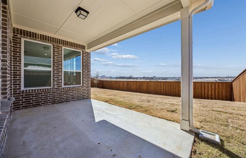 Covered back patio Covered back patio