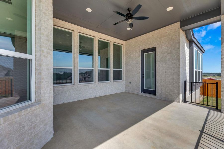 View of patio / terrace with ceiling fan View of patio / terrace with ceiling fan