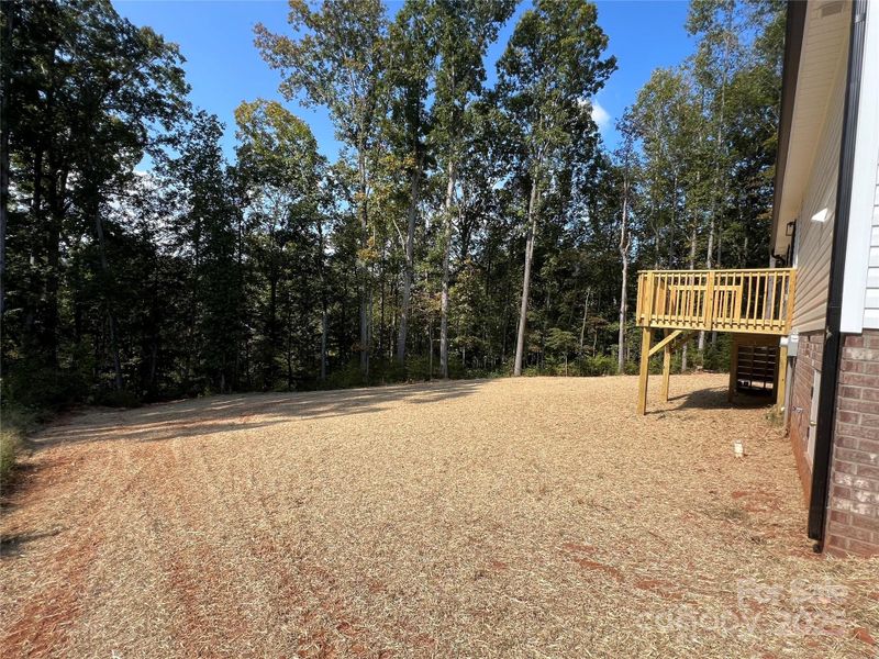 Enjoy the peace of the outdoors on your back deck.