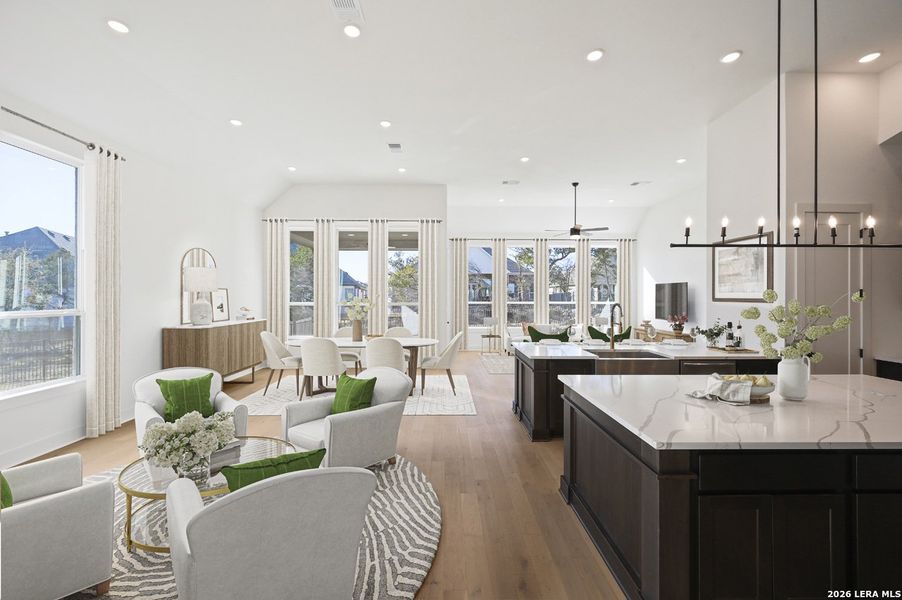Furnished interior view inside a new home in La Cima, San Marcos (Image 14).