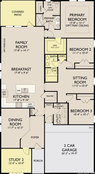 2D floor plan layout of this home in Cordova Trails, Seguin, TX (Image 4). 2D floor plan layout of this home in Cordova Trails, Seguin, TX (Image 4).