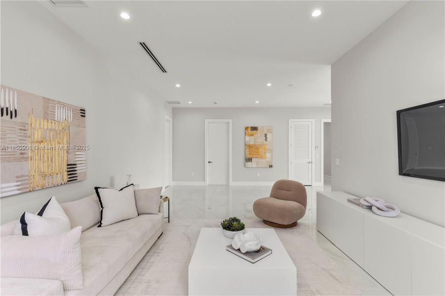 Furnished interior view inside a new home in , Miami (Image 34).