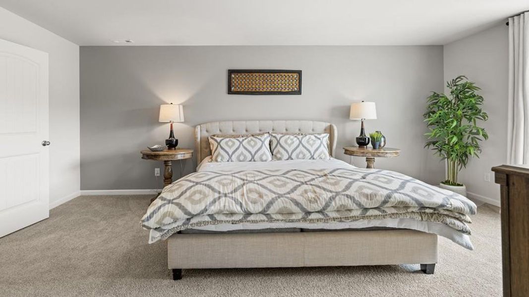 Furnished interior view inside a new home in Parkside at Carter Grove, Cartersville (Image 38). Furnished interior view inside a new home in Parkside at Carter Grove, Cartersville (Image 38).