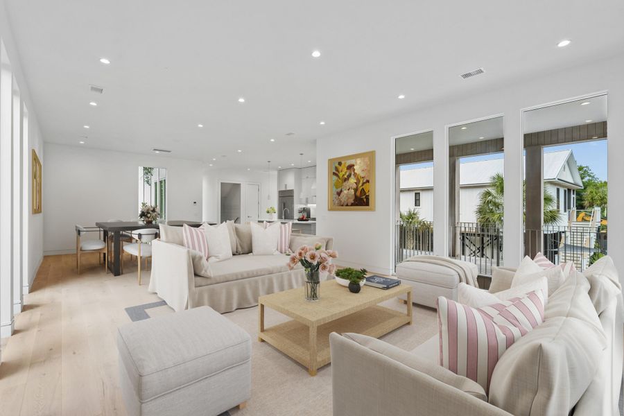 Furnished interior view inside a new home in , Edisto Island (Image 14).