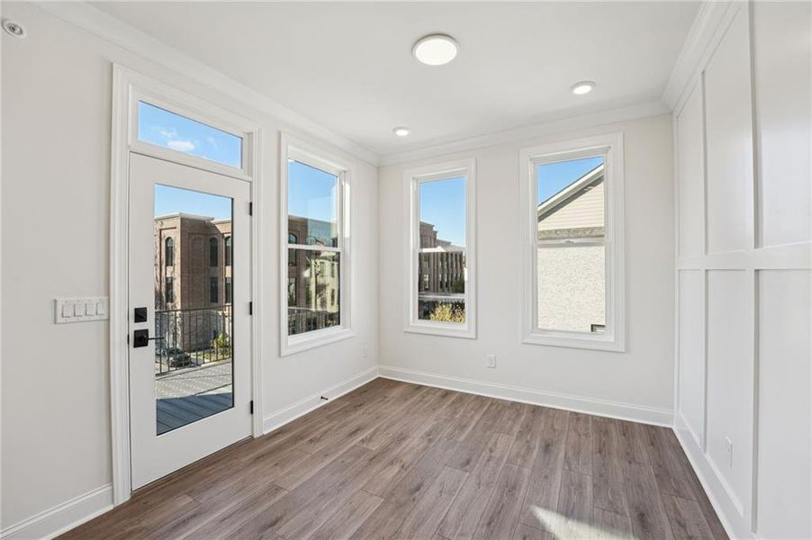 Spacious, unfurnished interior of a new home in Towns on Thompson, Alpharetta (Image 40).