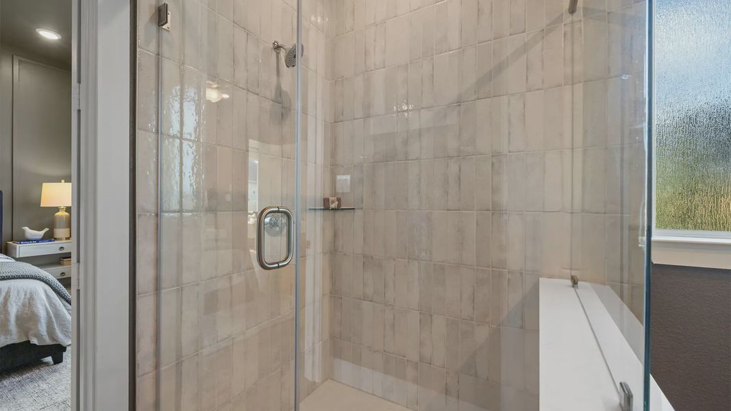 Representative interior finishes for a home built from the Bonneville by Chesmar Homes in Attwater 55s, Waller (Image 21).