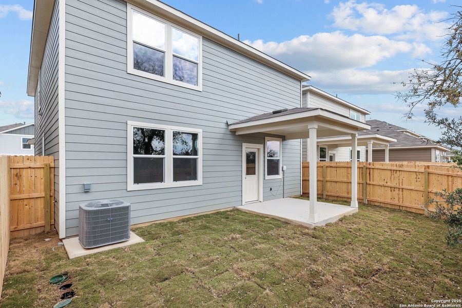 Exterior details and patio area of a home in Senna, Leon Valley (Image 21). Exterior details and patio area of a home in Senna, Leon Valley (Image 21).