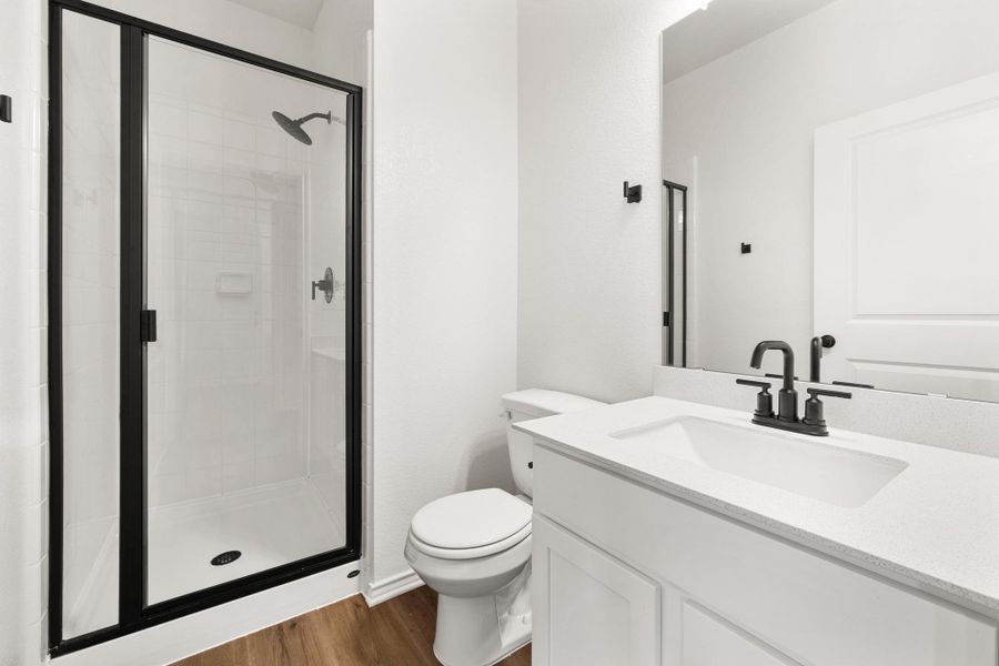 Furnished interior view inside a new home in Creekside at Estancia, Austin (Image 9).