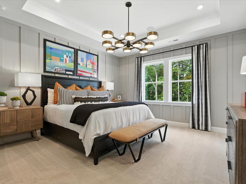 Representative furnished interior of a home built from the Beau by Tri Pointe Homes in Archer Row, Charlotte (Image 35).