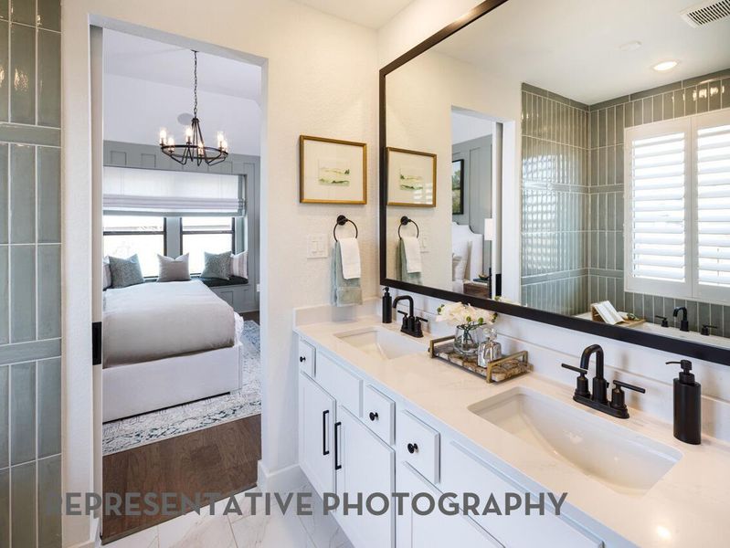 Furnished interior view inside a new home in Easton Park, Austin (Image 18).