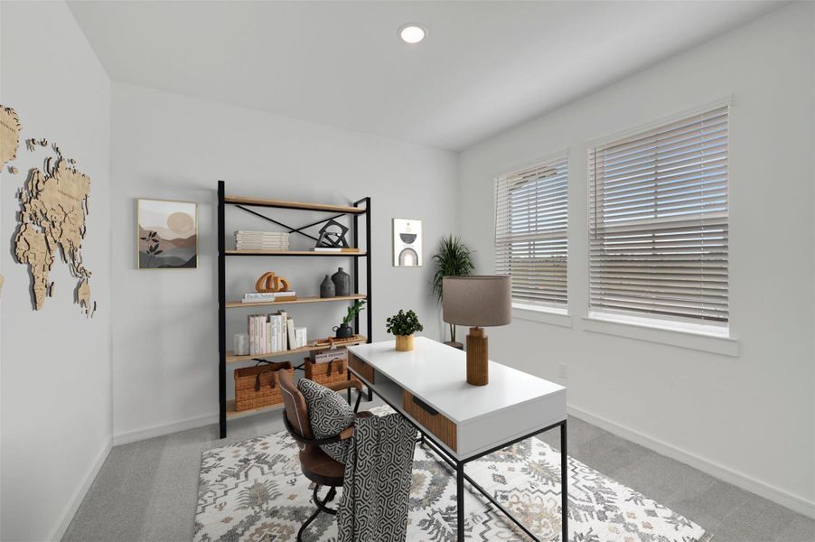 Convenient home office (*Photo not of actual home and used for illustration purposes only.)