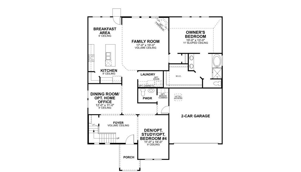 2D floor plan layout of this home in Lilyana, Celina, TX (Image 3). 2D floor plan layout of this home in Lilyana, Celina, TX (Image 3).