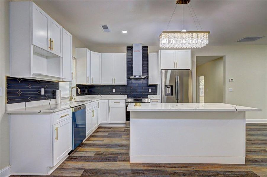 Furnished interior view inside a new home in , Atlanta (Image 13).