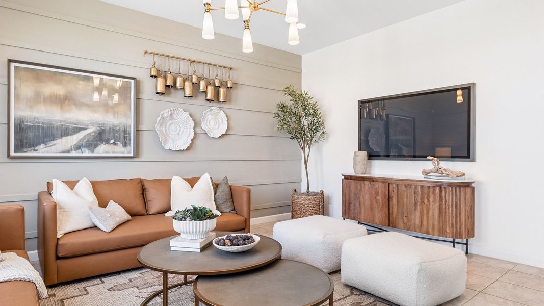 Representative furnished interior of a home built from the Denton by D.R. Horton in Radiance at Superstition Vistas, Apache Junction (Image 8).