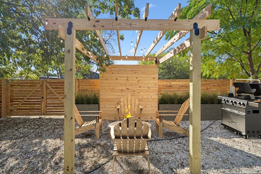 Exterior details and patio area of a home in , San Antonio (Image 30). Exterior details and patio area of a home in , San Antonio (Image 30).
