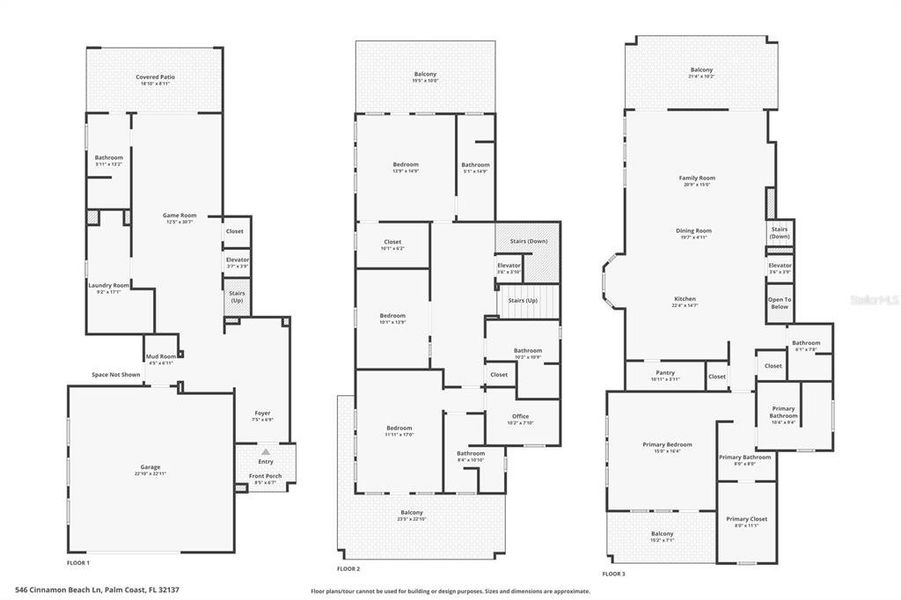 2D floor plan layout of this home in , Palm Coast, FL (Image 39).