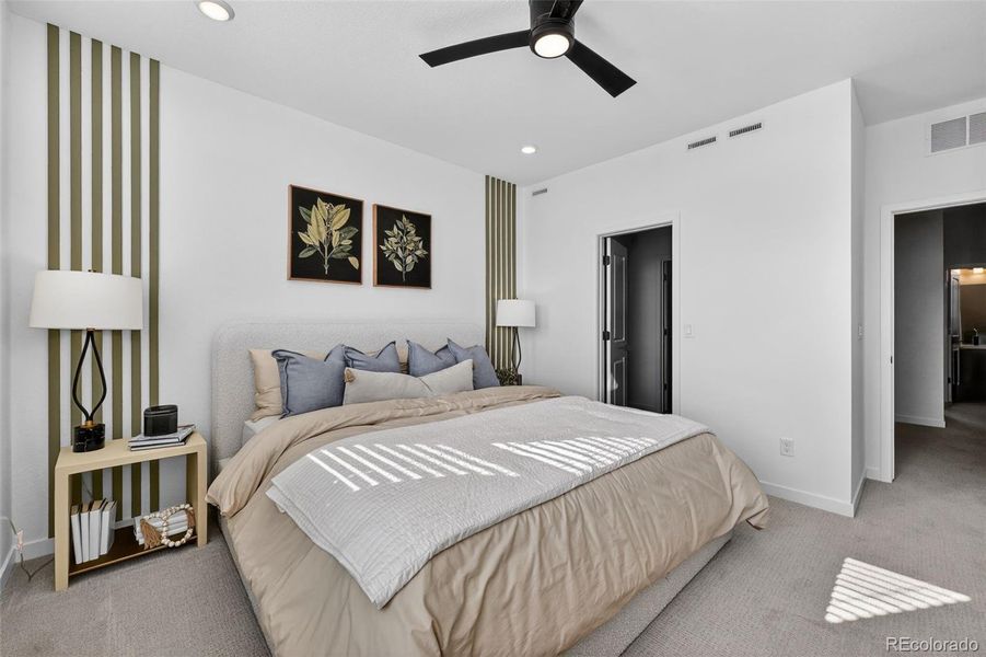 Furnished interior view inside a new home in , Littleton (Image 15).