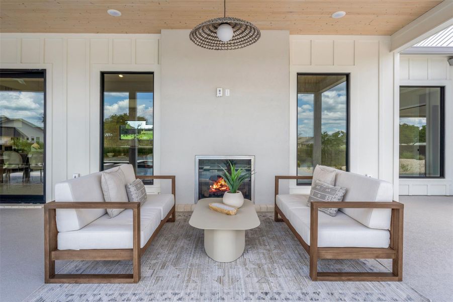 View of patio / terrace with outdoor lounge area