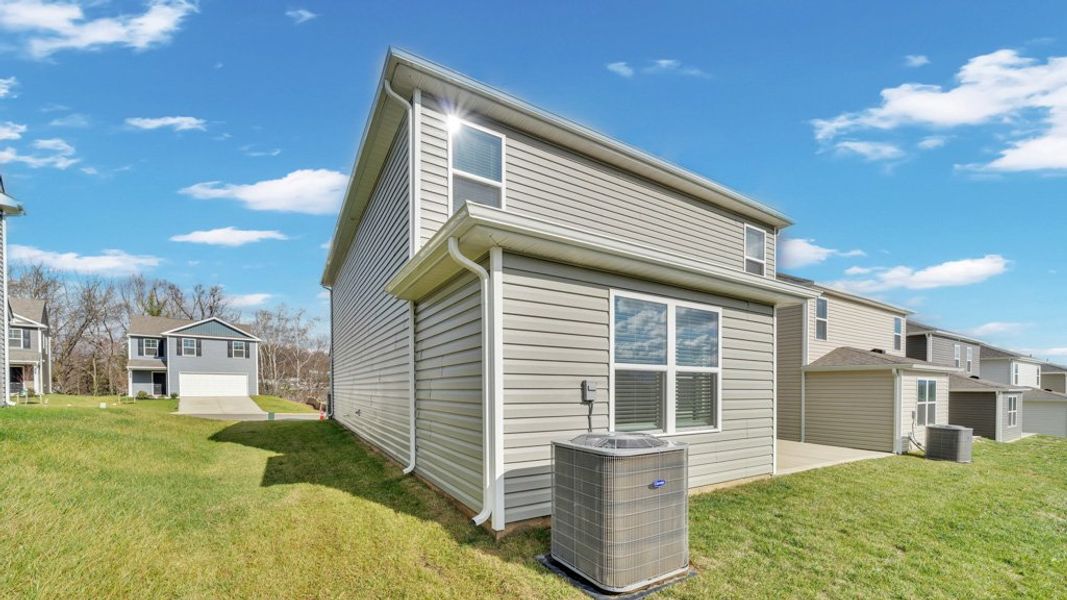 Exterior details and patio area of a home in Johnson Farms, Greeneville (Image 3).