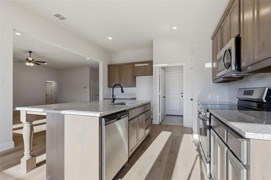 Furnished interior view inside a new home in Stoneview, Glen Rose (Image 13). Furnished interior view inside a new home in Stoneview, Glen Rose (Image 13).