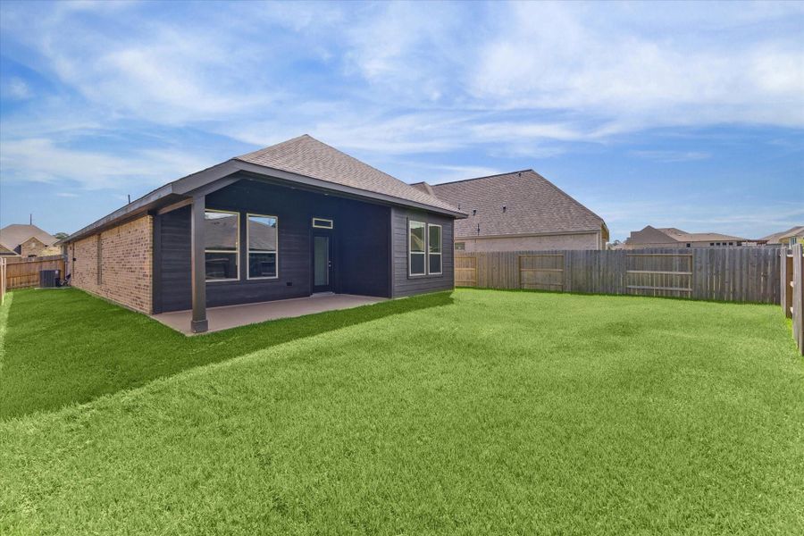 Exterior details and patio area of a home in Escondido, Magnolia (Image 17).