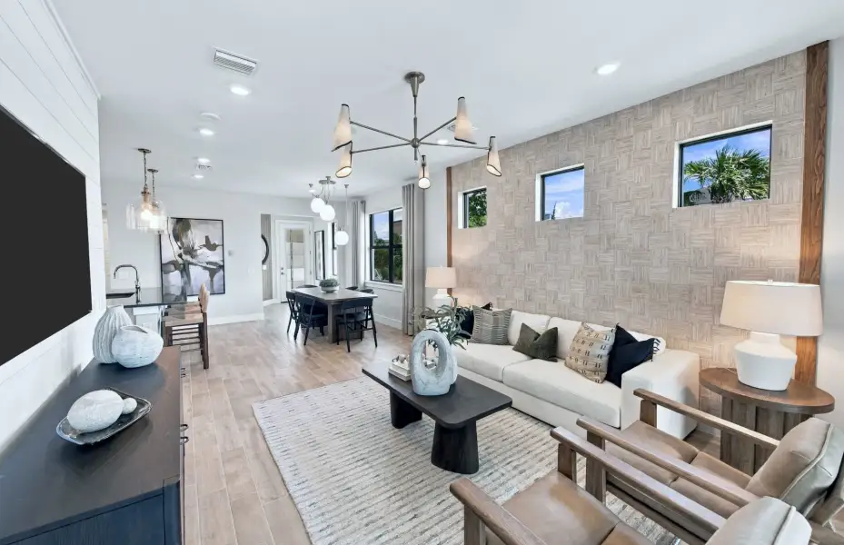 Representative furnished interior of a home built from the Flagstone by Del Webb in Del Webb Flagler Beach, Palm Coast (Image 14). Representative furnished interior of a home built from the Flagstone by Del Webb in Del Webb Flagler Beach, Palm Coast (Image 14).