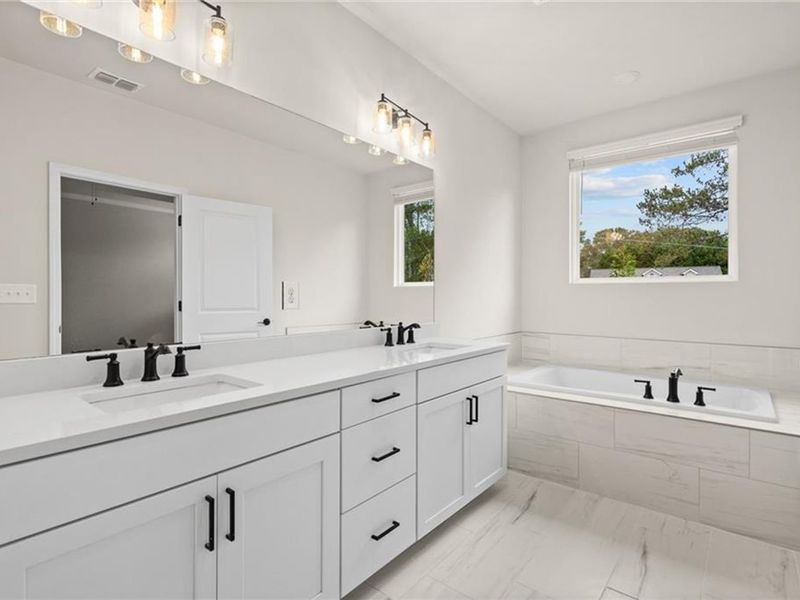 Furnished interior view inside a new home in Kelly Preserve, Loganville (Image 12).