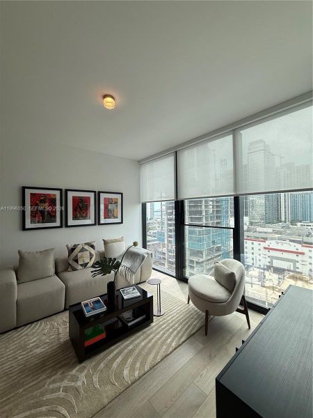 Furnished interior view inside a new home in , Miami (Image 10).