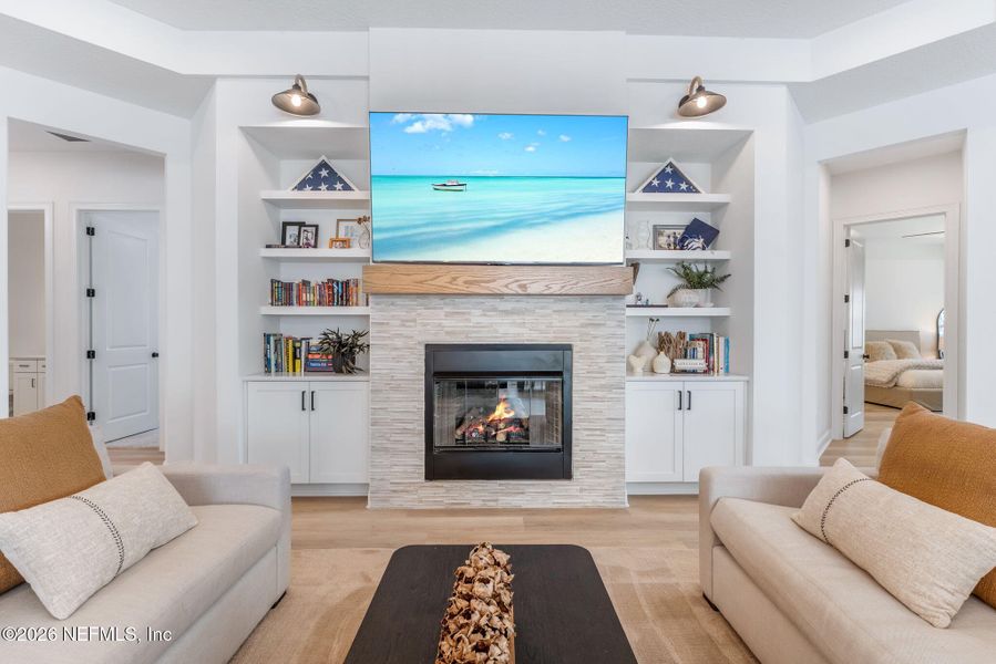 Furnished interior view inside a new home in Palm Crest at Seabrook, Ponte Vedra (Image 43). Furnished interior view inside a new home in Palm Crest at Seabrook, Ponte Vedra (Image 43).