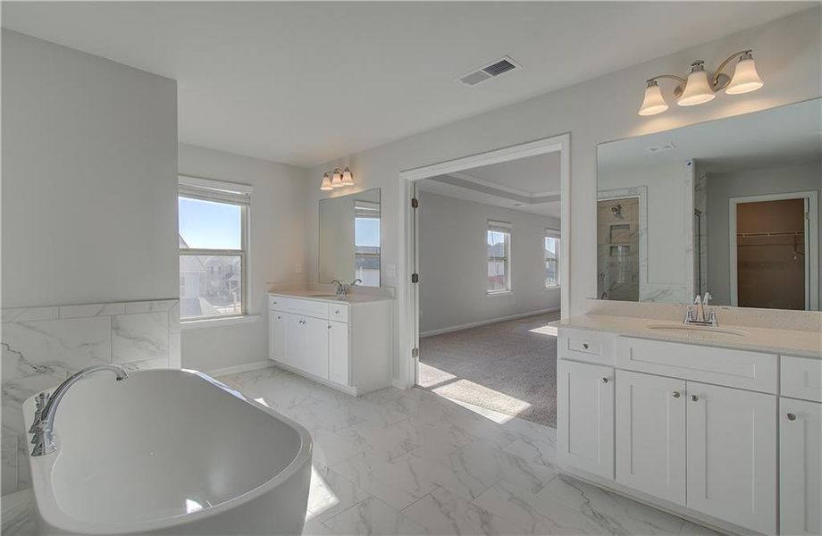 Furnished interior view inside a new home in Adagio, Dacula (Image 10).