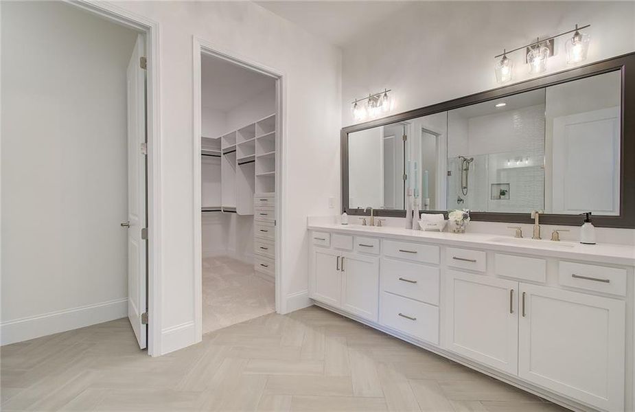 Furnished interior view inside a new home in Courtyards at Traditions, Cumming (Image 15).