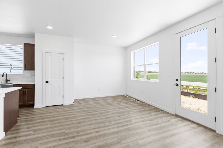 Representative unfurnished interior of a home built from the Bloom Series - Violet by Brightland Homes in Granary, Johnstown (Image 13). Representative unfurnished interior of a home built from the Bloom Series - Violet by Brightland Homes in Granary, Johnstown (Image 13).