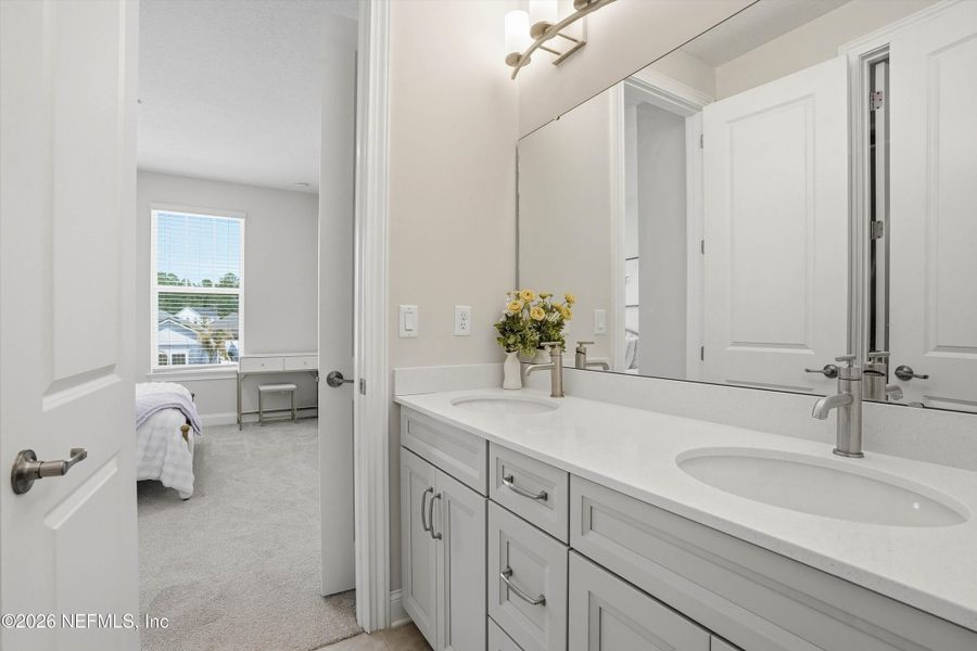 Furnished interior view inside a new home in RiverTown, St. Johns (Image 23).