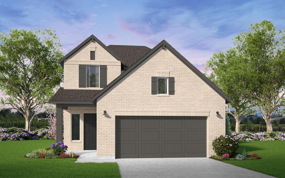 Representative exterior photo of a completed home built from the Avila by Brookfield Residential in 40' Traditional Homes at Elyson, Katy, TX (Image 12). Representative exterior photo of a completed home built from the Avila by Brookfield Residential in 40' Traditional Homes at Elyson, Katy, TX (Image 12).