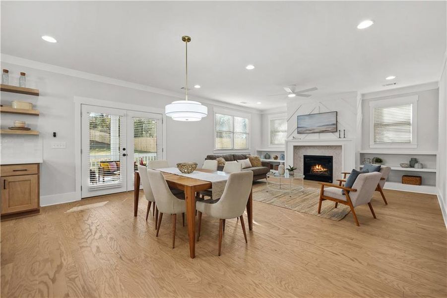 Furnished interior view inside a new home in , Atlanta (Image 10).