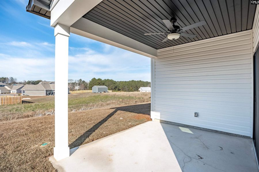 Exterior details and patio area of a home in Old Charleston Acres, Pelion (Image 20).
