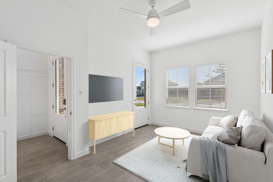 Extra Suite Plus living room with private entrance (*Photo not of actual home and used for illustration purposes only.)