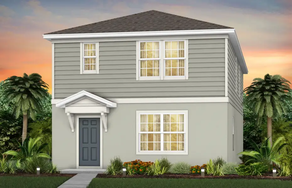 Representative exterior photo of a completed home built from the Haddock by Pulte Homes in Crescent Ridge, Apopka, FL (Image 10).