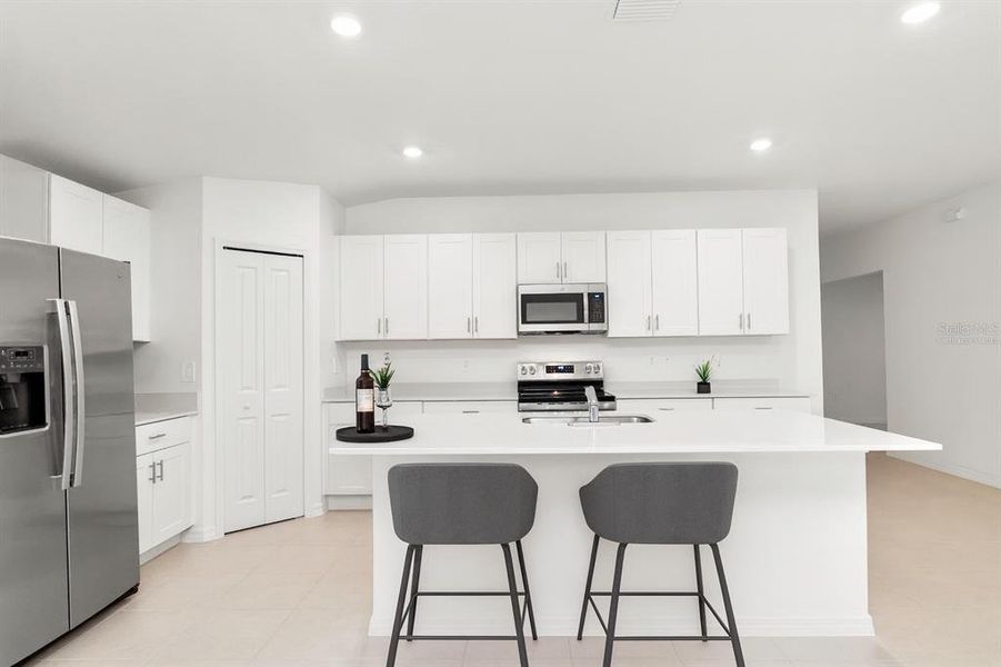 Furnished interior view inside a new home in Cypress Point at Lake Parker: The Estates, Lakeland (Image 7).