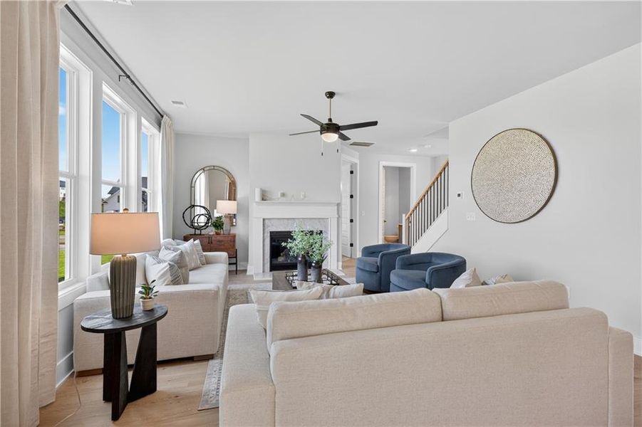 Furnished interior view inside a new home in , Gainesville (Image 3).