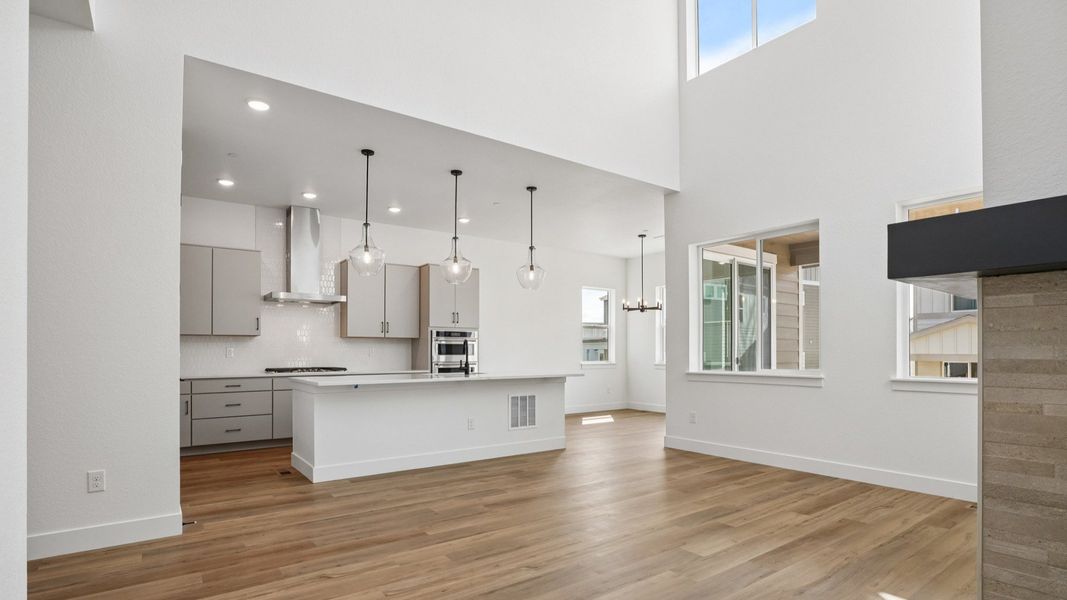 Furnished interior view inside a new home in Dillon Pointe - Journey, Broomfield (Image 44).