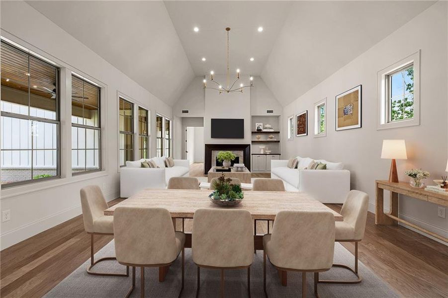 Furnished interior view inside a new home in , Newnan (Image 8).