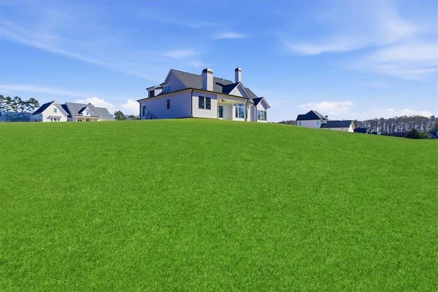 Exterior details and patio area of a home in Old Town Estates, Dacula (Image 30).
