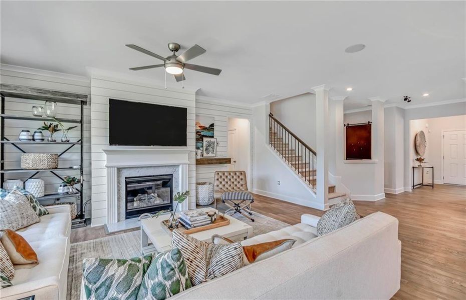 Furnished interior view inside a new home in Rose Creek, Cumming (Image 17).