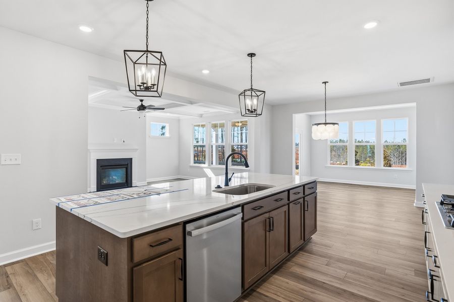 Furnished interior view inside a new home in Sweetbrier, Durham (Image 8).