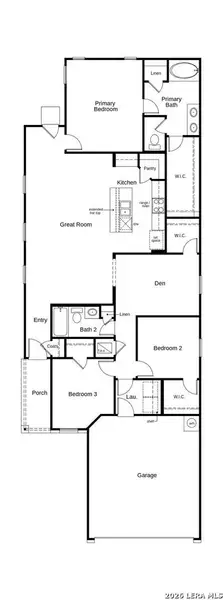 2D floor plan layout of this home in Knox Ridge, Converse, TX (Image 2). 2D floor plan layout of this home in Knox Ridge, Converse, TX (Image 2).