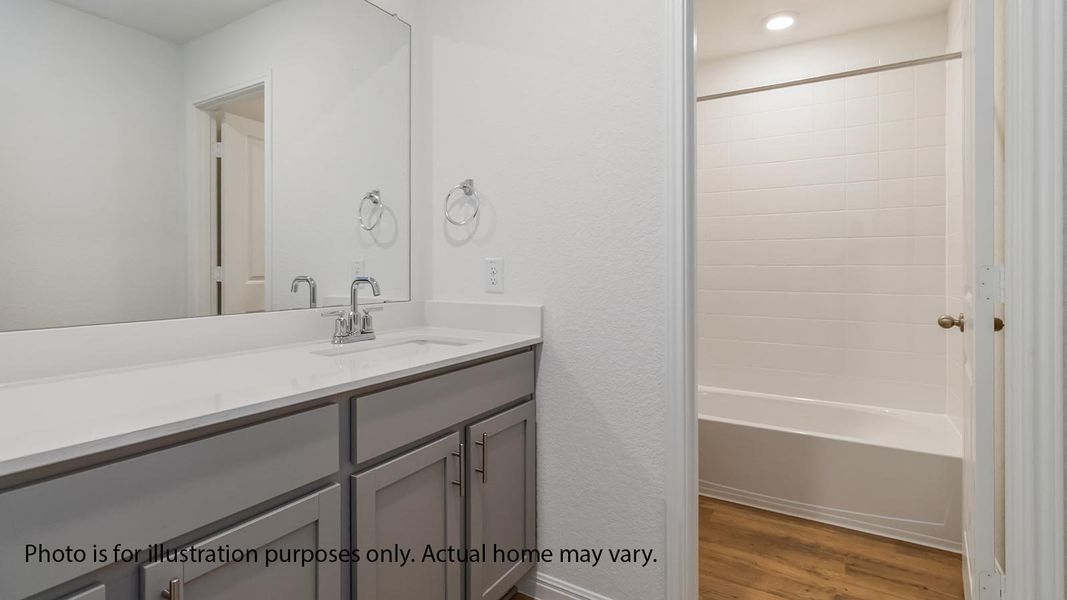 Representative furnished interior of a home built from the The Rosemont by D.R. Horton in Rosenbusch Ranch, Leander (Image 8).