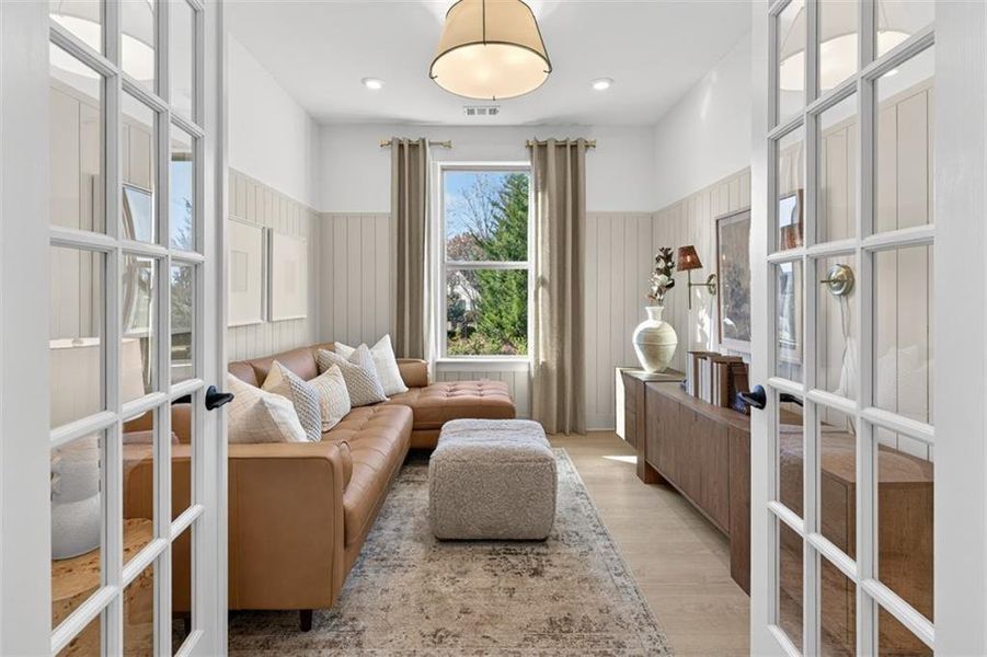 Furnished interior view inside a new home in Del Webb Chateau Elan, Hoschton (Image 7).