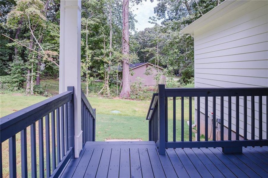 Exterior details and patio area of a home in , Stockbridge (Image 4).